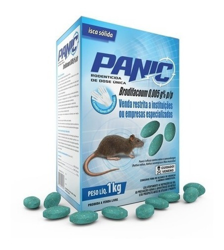 Cebo Control Ratas Raticida Panic X 1 Kilo