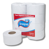 Papel Higiênico Rolão 300mts Branco Pacote C/ 8 Und - Isapel