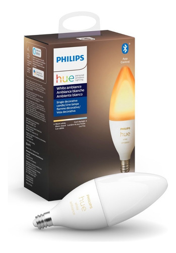 Foco Inteligente Philips Hue Luz Blanca Ajustable E12 Color De La Luz Blanco Cálido Y Frío