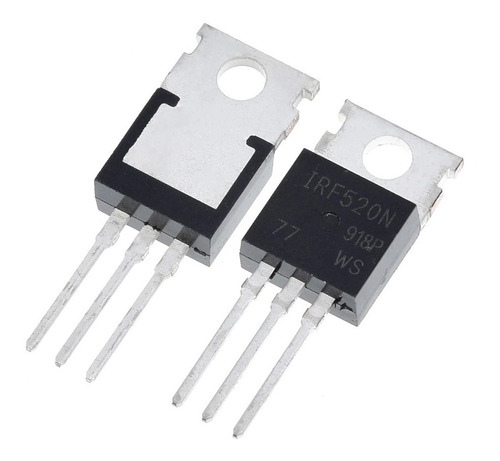 Irf520 Irf520n A-220 N-channel Mosfet De Potencia Ir