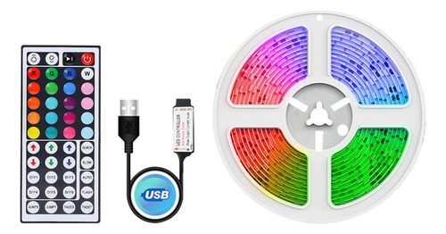 Tira De Lámpara, Tira Rgb, Luz Ambiental, Tira Usb De Escrit