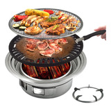 Korean Bbq Grill, Portable Charcoal Grill Stainless Steel N.