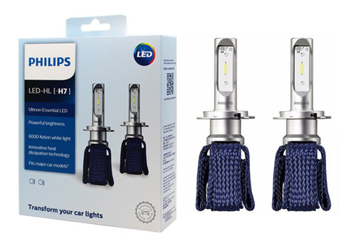 Kit Led Philips 9012 (hir2) H7 H11 Ultinon Essential 6000 K