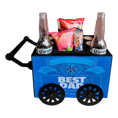 Carrito Botanero Caja Día Del Padre O Cumpleaños Color Negro Bud Light -papá | Meses sin interés