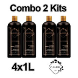 2x Kit G.hair Shampoo + Tratamento Marroquina 4x1 L Original