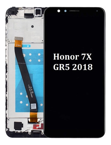 Tela Lcd Com Moldura Para Huawei Honor 7x Black