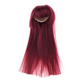 Cabello Sintético Para Bjd Girl De 1/4 (rojo Vino)