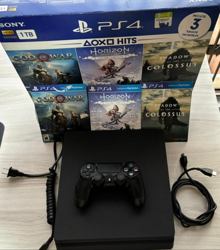 Consola Play Station 4 Hits (1 Tb) + 11 Juegos 