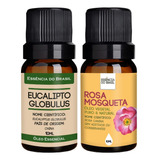 Kit Óleo Essen Eucalipto Globulus + Vegetal R. Mosqueta 10ml