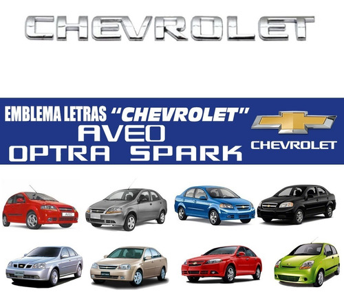 Emblema Letras Chevrolet Aveo/ Optra/ Spark Foto 2