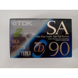Fita Cassete K7 Tdk Sa-90 - Lacradas - Embalagem Com 2 Uni.