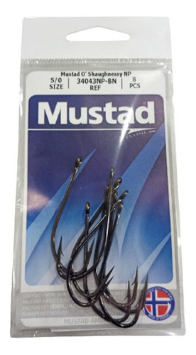 Anzuelo  Mustad Serie 34043 Np-bn  5/0  8uni Pesca Oferta