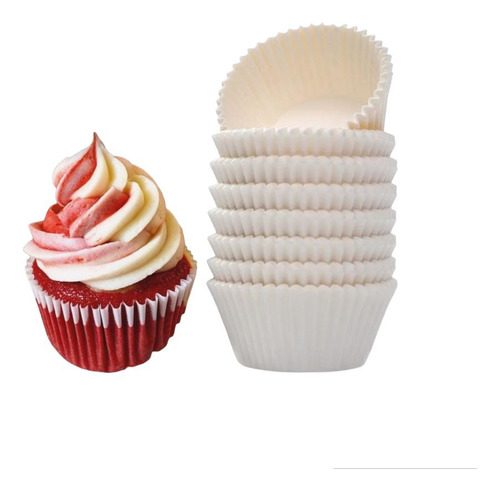 Capacillos Cupcakes Blanco #80 - 250pz