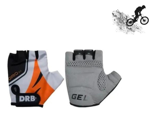 Par Guantes Drb Giro 2.0 Gel Ciclismo Adulto Fitness Gym