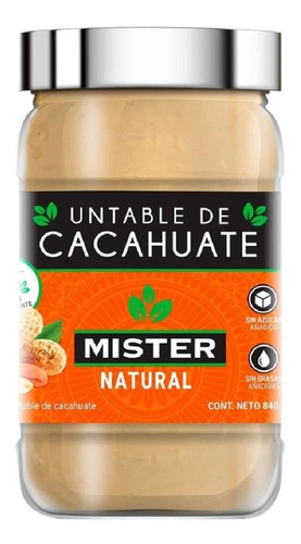 Mister Natural Untable De Cacahuate 840 Gr