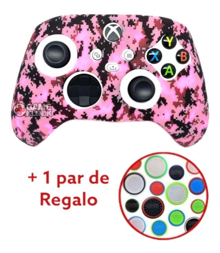 Xbox Series S X Funda Silicon Control + 2 Grip Camuflaje 05