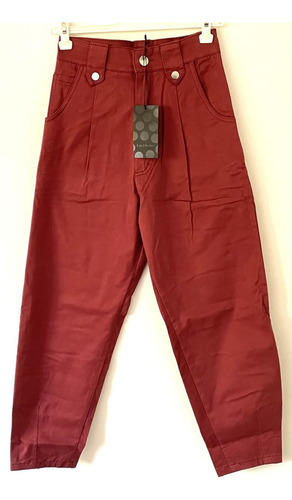 Las Oreiro Pantalon Babucha Talle S/ Bordo