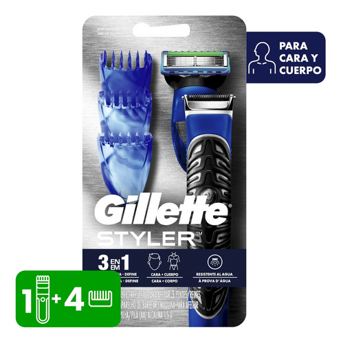 Afeitadora Gillette Styler 3 En 1 Afeita Recorta Perfila