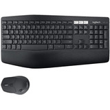 Kit De Teclado Y Mouse Inalámbrico Logitech Mk850 Español España De Color Negro