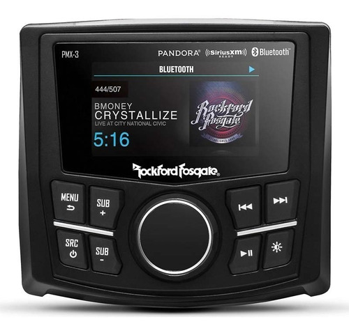 Receptor De Medios Digitales Marino Rockford Fosgate Pmx-3