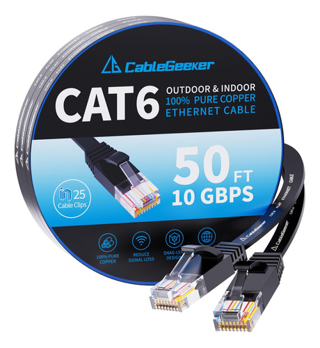 Cable Ethernet Cat 6 (a Un Precio Cat5e Pero Ancho De Banda)