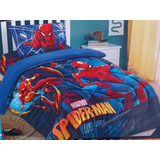 Cobertor Disney Con Chiporro Spiderman Azul 