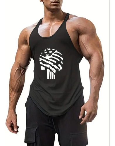 Camiseta Tank Top/hombre Estampada/gym Fitness Los Vengadore