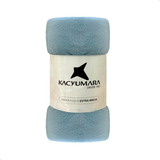 Manta Fleece Kacyumara Casal Azul 2.2x1.8m Cobertor Inverno