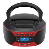 Reproductor De Cd Portátil Boombox Con Radio Fm, Bluetooth