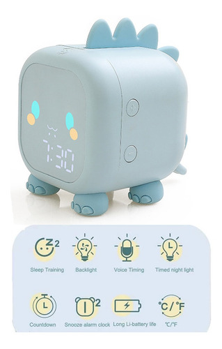 Reloj Despertador Para Niños, Luz Nocturna, Temporizador De