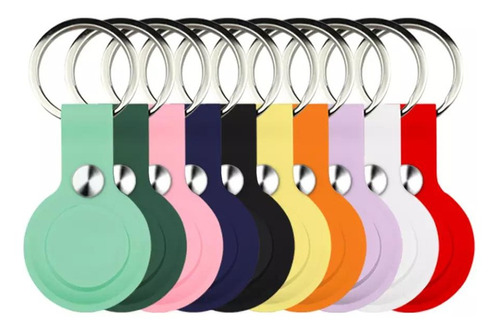 Case Silicone Chaveiro P/ Rastreador Apple Airtags Colorido.