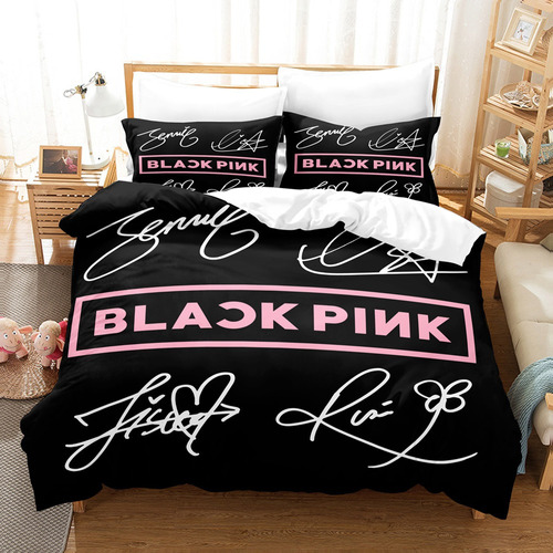 Juego De Cama Doble Con Funda De Edredón Kpop Blackpink