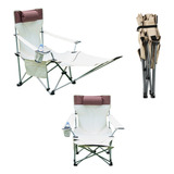 Silla Plegable Playa Camping Con Reposapies Reposera