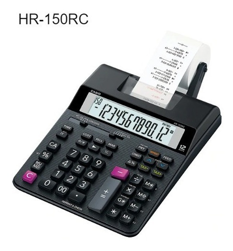 Calculadora Impresora Casio Hr-150rc 12 Digitos