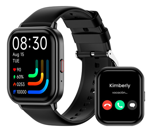 Smartwatch Reloj Inteligente Bluetooth Llamada Negro