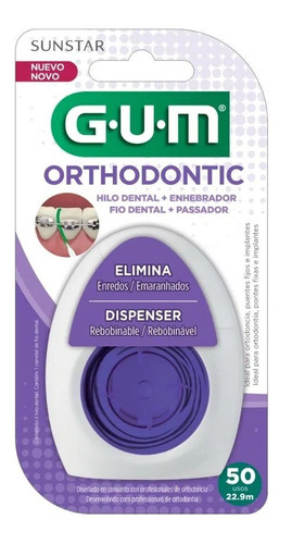 Gum Hilo Dental Orthodontic Floss 50m