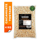 Cacahuate Natural Tostado Pelado 4 Kg  Granel