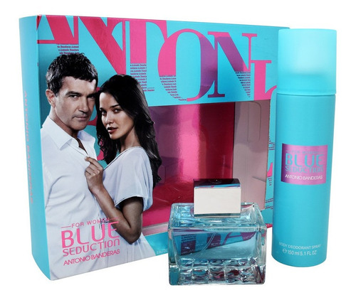 Set Antonio Banderas Blue Seduction Dama Con Desodorante