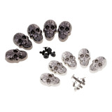 Gothic Punk Metal Skull Spikes Studs De Material Cuero Diy