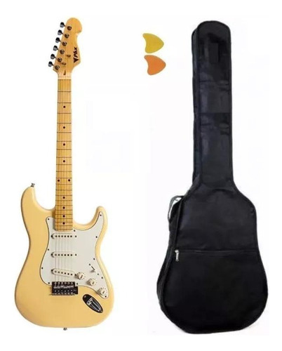 Guitarra Stratocaster Vintage White Phx St2 Ch Creme + Capa