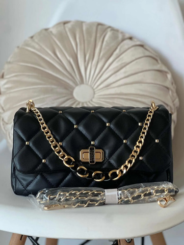 Bolsa Badgley Mischka Crossbody Dorada Negra