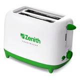 Tostadora Eléctrica Zenith Toastmaker 7 Niveles 720w 2 Panes Color Blanco