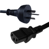 Cable Power 220v. Para Pcs, Monitores E Impresoras
