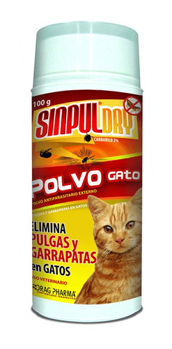 Sinpuldry Antipulgas En Polvo Para Gatos