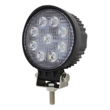 Neblinero 9 Led  Luce Foco 10-30v Auto Camión Redondo 27w