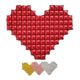 Globo Corazón Rojo Tetris Gigante San Valentin Cotillón Deco