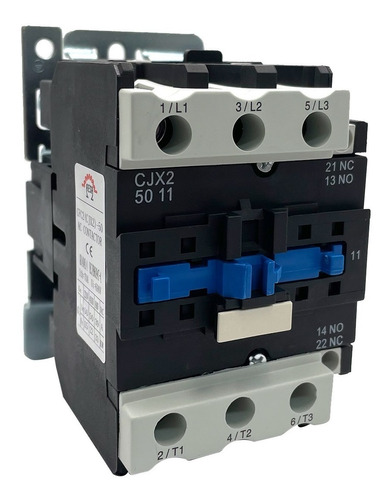 Contactor Ac Trifasico 50 Amperes N/a Y N/c 15kw 20hp 220v