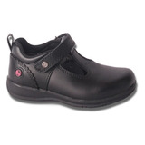 Zapato Escolar Cuero Niña Bubble Gummers, 245-6003 Negro