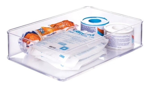 Organizador Retangular Encaixa 21,9x14,6x5,45cm - Plasutil