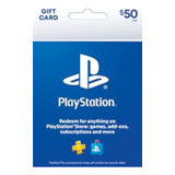 Cartão Psn $ 50 Dólares Usa Ps3 Ps4 Psn Card 50 Americana